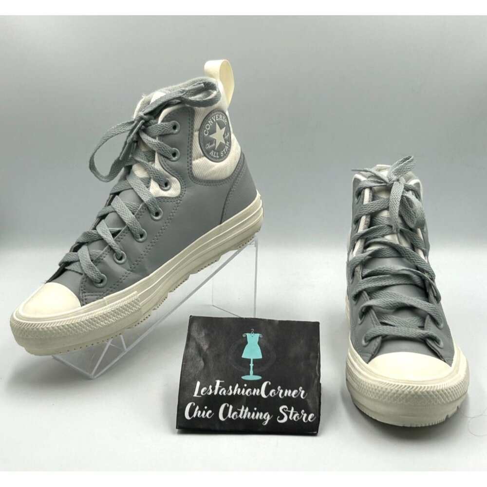 Converse Chuck Taylor All Star Men's Gray Hi Berkshire Boot Size 6 Wo's 8 3216